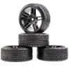 RC Cars Spare Parts For MJX For HYPER GO For Tamiya For 14303 14302 14301 For TT01 For TT02 Plastic HubcapTires RC Repair Modify Upgrade Accessories(Black,C) view 3