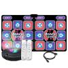 VRUIVR Dancing Mat Double User Wired Dance Mat Game Non-Slip with 2 Remote Controller Multi-Function Home Game Mat for PC TV view 1