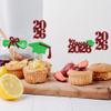 2026 Graduation Cupcake Toppers, 24 PCS Class of 2026 Mini Cake Decorations Glitter Green and Red Diploma & Graduation Cap Topper Food Appetizer Picks for 2026 Graduation Party Supplies view 4