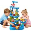 DoBoAoFa Kids Summer Beach Multi-Level Design Sand Water Table, Toddlers Sensory Play Table, Large Outdoor Activity Toys for Multiple Children view 3