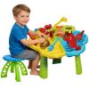 DoBoAoFa Kids Beach Sand and Water Table with Chair | 3 in 1 Indoor & Outdoor Sensory Toy for Toddler Boys Girls view 1