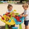 DoBoAoFa Kids Beach Sand and Water Table with Chair | 3 in 1 Indoor & Outdoor Sensory Toy for Toddler Boys Girls view 2