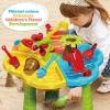 DoBoAoFa Kids Beach Sand and Water Table with Chair | 3 in 1 Indoor & Outdoor Sensory Toy for Toddler Boys Girls view 3