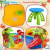 DoBoAoFa Kids Beach Sand and Water Table with Chair | 3 in 1 Indoor & Outdoor Sensory Toy for Toddler Boys Girls view 4