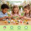 Wise Block Farm Building Set, 485 PCS Chicken Coop Building Toy with Sheep, Bunny and Rotating Windmill, Animal Farm STEM Construction Kit, Gift for Kids view 3