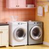1:12 Scale Dollhouse Miniature Washing Machine, Real Rotating Drum with Openable Lid & Drain Pipe, Micro Landscape Decoration Accessories (Pink) view 2