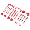 Rear axle Leaf Spring Upgrade Four-Link Rod Mount Set Suitable for 1/12 MN82 MN82S MN82PRO MN82T RC Cars for 1/12 MN82 LC79 RC Car Upgrade (New Red 12PCS (Hydraulic Shock Absorber)) view 1