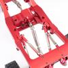 Rear axle Leaf Spring Upgrade Four-Link Rod Mount Set Suitable for 1/12 MN82 MN82S MN82PRO MN82T RC Cars for 1/12 MN82 LC79 RC Car Upgrade (New Red 12PCS (Hydraulic Shock Absorber)) view 2