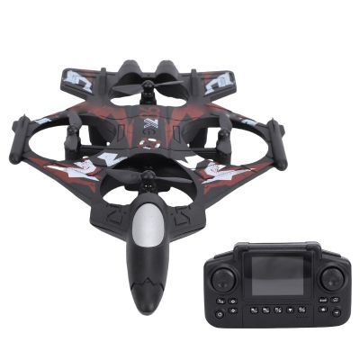 Drfeify RC Airplane, 2.4G Fixed Wing Remote Control Aircraft with Camera, 3 Speed 360 Flip Flight with LED for Beginners (Red)