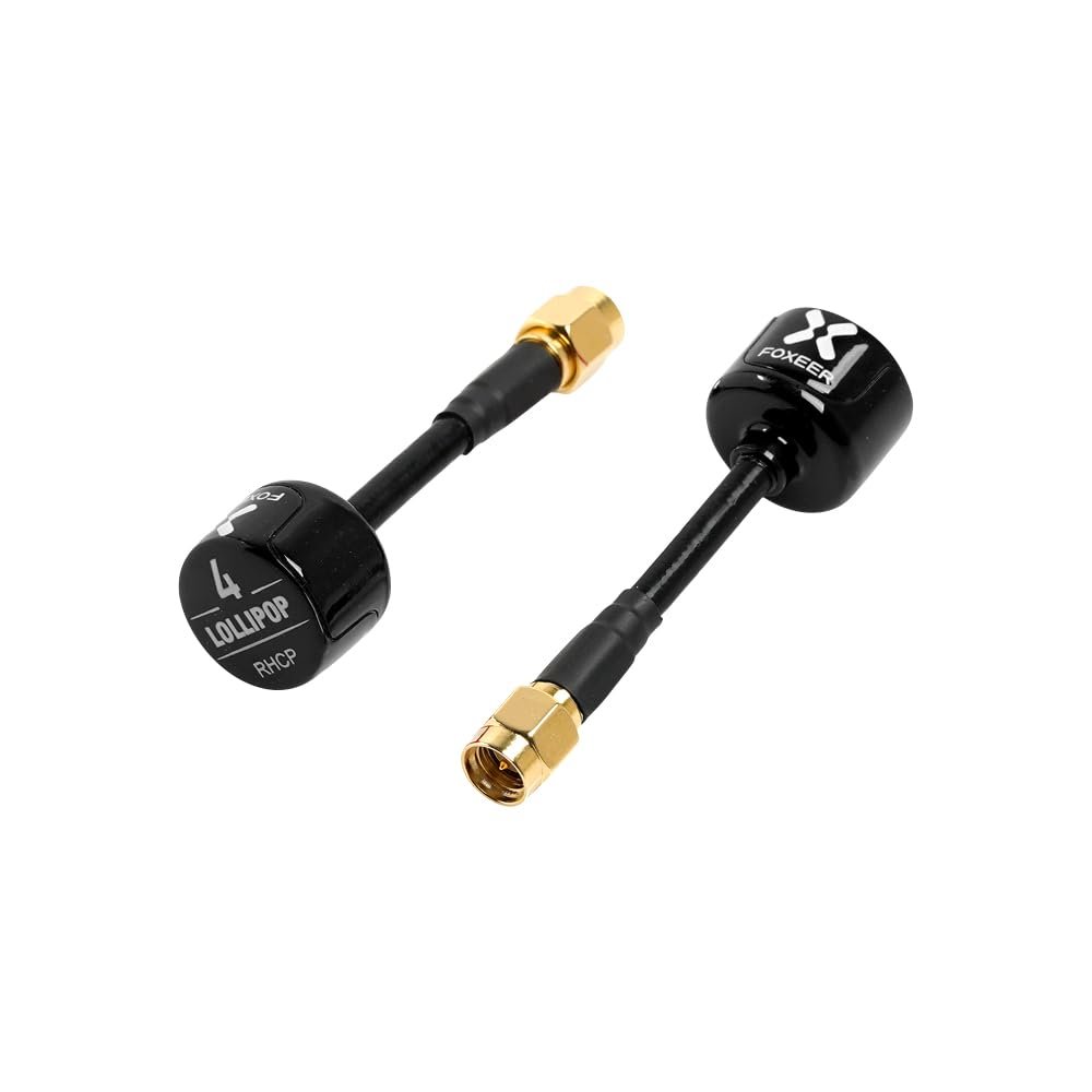 2pcs FOXEER FPV Antenna Lollipop 4 Updated Version 5.8GHz RHCP 2.6Dbi SMA for FPV Racing Drone Fatshark Goggles TX/RX