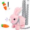 Easter Bunny Toy,Hopping Bunny Toy,Hopping Rabbit Plush Bunny Toy, Walks, Jumps, Sounds an Ideal Surprise Gift for Toddlers,Easter Toys for Toddlers(Pink) view 1