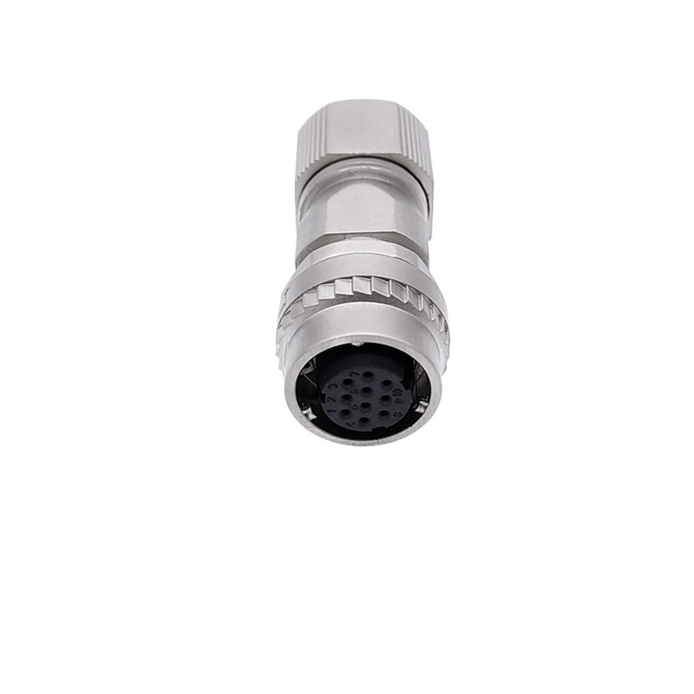 1PCS Servo motor connector CM10 10-pin 2-core encoder socket(Straight 10PIN plug)