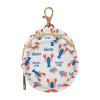 WIFIU Lobster Hermit Crab Print Baby Pacifier Holder Case with Clip Portable Pacifier Storage Organizer Round Container Pouch Box Fits Diaper Bag Stroller Purse view 1