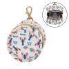 WIFIU Lobster Hermit Crab Print Baby Pacifier Holder Case with Clip Portable Pacifier Storage Organizer Round Container Pouch Box Fits Diaper Bag Stroller Purse view 2