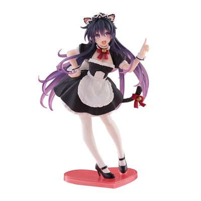 HBGIAY Yatogami Tohka Figure Cat Ear Maid Dress Styling Anime Figurine 7.09" Standing Pose Yatogami Tohka Action Figure Desktop Collections