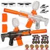 2 Pack Splatter Blaster Electric Toys Transparent Style(Black & White) - Rechargeable Quick-Release Batteries, Goggles, Target for Age 14+ view 1
