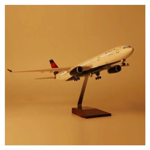 47CM 1:135 for A330 Model Airway W Base Wheel Lights Resin Assembly Aircraft Toy Aviation Enthusiasts(with Light)