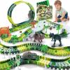 Coroiesty 173 PCS Dinosaur Race Tracks for Kids Toys with 360 Loop Ramp view 1