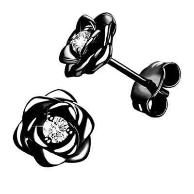 1pair Rose Stud Earrings for Women(E2230)