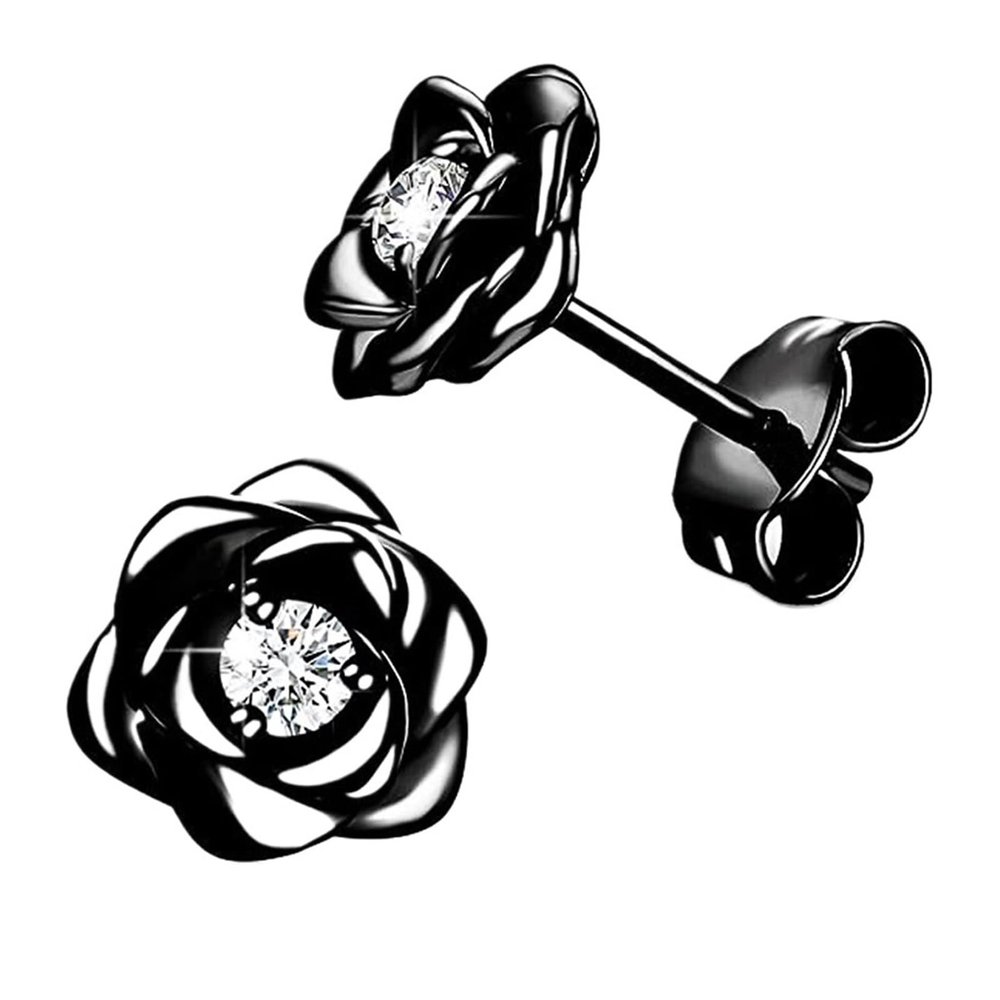 1pair Rose Stud Earrings for Women(E2230)