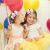 2PCS 3.5'' Pink Glitter Birthday Hair Bows, Birthday Girl Hair Accessories view 4