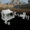 25mm Scale Unpainted TTRPG Workshop with Anvil, Furnace & Weapon Racks, Fantasy Map Props for Dungeons and Dragons,Gothic Forge & Armory Scatter Terrain - Blacksmith Shop(AF1104 O) view 1