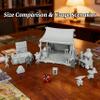 25mm Scale Unpainted TTRPG Workshop with Anvil, Furnace & Weapon Racks, Fantasy Map Props for Dungeons and Dragons,Gothic Forge & Armory Scatter Terrain - Blacksmith Shop(AF1104 O) view 2