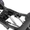 Rear axle Leaf Spring Upgrade Four-Link Rod Mount Set Suitable for 1/12 MN82 MN82S MN82PRO MN82T RC Cars for 1/12 MN82 LC79 RC Car Upgrade (New Black 12PCS (Hydraulic Shock Absorber)) view 2