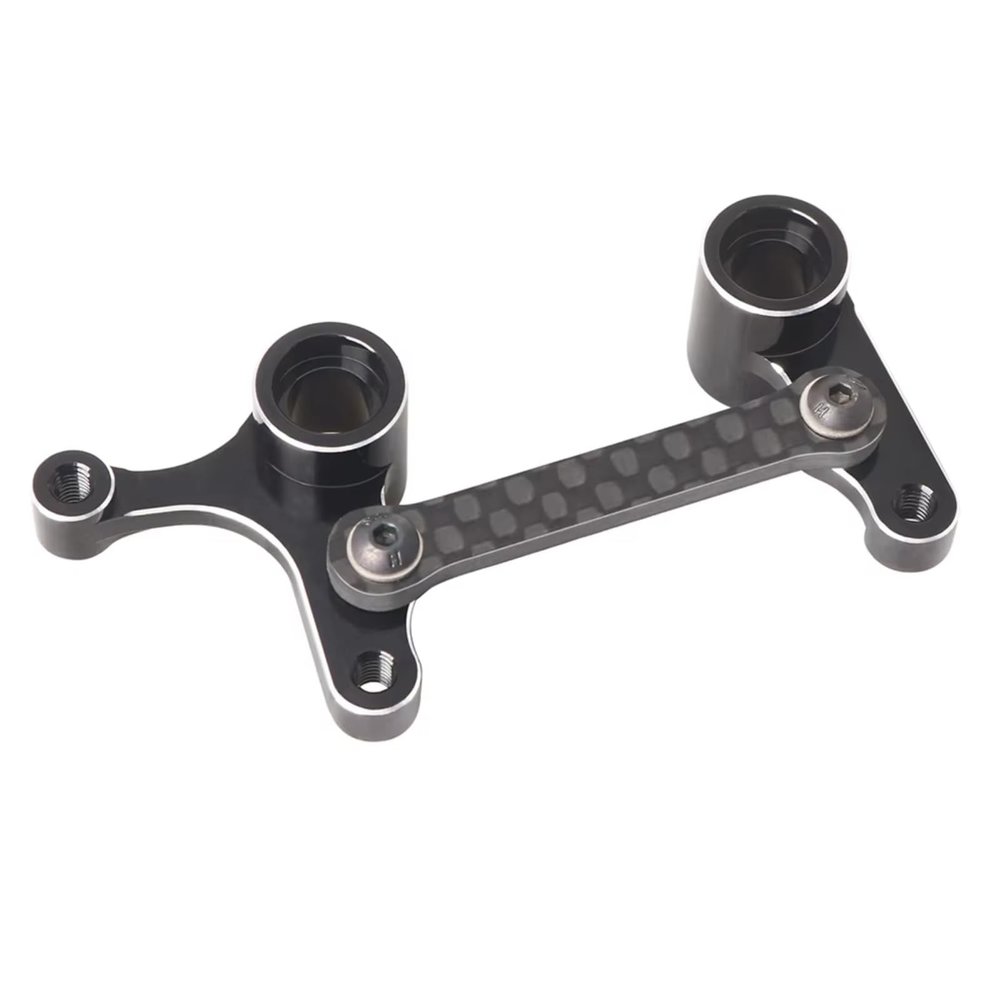 DIQYRS RC Parts Compatible with LOSI 22S 1/10 RC Car Upgrade Parts for Racing Aluminum Carbon Fiber Pattern Bellcranks and Drag Link