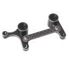 DIQYRS RC Parts Compatible with LOSI 22S 1/10 RC Car Upgrade Parts for Racing Aluminum Carbon Fiber Pattern Bellcranks and Drag Link view 1