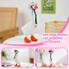 7 Inch Desk Goose Outfits, 13Pcs Mini Desktop Goose Clothes, Small Desk Outfits Hat Accessory Costumes for Geese Statue Decor (Leopard) view 4