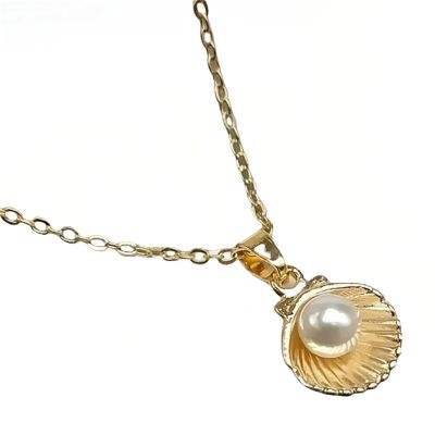 1 pcs Ocean Series Imitation Pearl Shell Pendant Necklace for Women