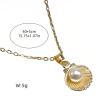 1 pcs Ocean Series Imitation Pearl Shell Pendant Necklace for Women view 2