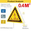 Solar-Powered Flashing Pedestrian Crossing Sign, Weatherproof Aluminum Traffic Warning Sign, IP65 Rated for Urban Roads & School Zones - Enhance Safety & Visibility view 4