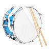 14inch March Snares Drum with Adjust Strap and Drumsticks Drum Percussions Instrument Musical Toy Small Drum March School Band view 1