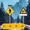 24" Solar Blinking Pedestrian Crossing Sign - 2-Piece Reflective Flashing Traffic Sign for Enhanced Street, Parking Lot & Community Safety view 3