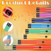 Silipull 16 Pcs Musical Sound Tube Percussion Tube Set with Percussion Caps Music Instruments for Outdoor Classroom view 3