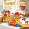 klick Rail Electric Train Set for Kids Ages 4-8, 122 PCS Magnetic 3D Flexible Race Track with Gravity-Defying 360 Loops, Motorized STEM Building Toy Gift for Boys Girls view 3