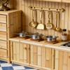 Mini Dollhouse Accessories Set, 1:12 Scale Tiny Miniature Decor for Doll House Furniture DIY (CookwareGolden) view 2