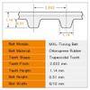 1Pcs Rubber Transmission Belt 189MX-218MXL for 3D Printers(191MXL-239T-485.65,6mm) view 3