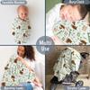 Highland Cow Baby Blanket, Personalized Name Western Fleece Blankets for Boys Girls, Nursery Room Decor, Soft Warm Lightweight Nursery Bed Blanket for Newborn Toddlers Son Daughter (06) view 3