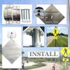 30IN LED Solar Pedestrian Crossing Sign - Weatherproof Blinking Traffic Warning, Durable IP65 Aluminum Crosswalk Sign for Sidewalks & Road Safety (1PC) view 4