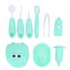 SUNGOOYUE Dentist Tools Model, 9pcs Set Children Dentist Check Tooth Model Set Role Playing Supplies Kits (Green) view 1