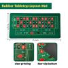 Korasuvilly Roulette Wheel Game Set with 16" Black Wheel & 35"x18" Green Mat - Casino Tabletop Party Game for Adults, Families, Friends, Portable Casino Night Set, Premium Gift Ideas, Ages 14 and Up view 3