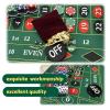 Korasuvilly Roulette Wheel Game Set with 16" Black Wheel & 35"x18" Green Mat - Casino Tabletop Party Game for Adults, Families, Friends, Portable Casino Night Set, Premium Gift Ideas, Ages 14 and Up view 4