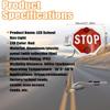 18in LED Flashing Stop Sign for School Buses, Traffic Safety Warning Light, Public School Bus Stop Sign, 24V Traffic Control Device view 3