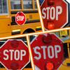 18in LED Flashing Stop Sign for School Buses, Traffic Safety Warning Light, Public School Bus Stop Sign, 24V Traffic Control Device view 4