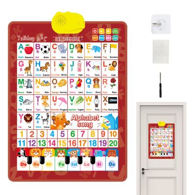 Music Poster, Alphabet Wall Chart, Bilingual Learning Tool, Talking Piano Pad, Interactive Audio Map, Sensory Education Piece, Colorful Electronic Art for Christmas Easter Classroom Parties
