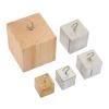 5pcs Density Cubes Set Copper Iron Aluminum Solid Wood Blocks for Physical Science Experiment, Educational Density Blocks Kit with Storage Case for Classroom Lab Use view 2