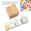 5pcs Density Cubes Set Copper Iron Aluminum Solid Wood Blocks for Physical Science Experiment, Educational Density Blocks Kit with Storage Case for Classroom Lab Use view 4